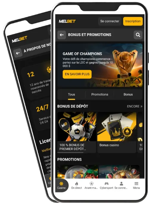 Comment utiliser Melbet code promotionnel dans l'application